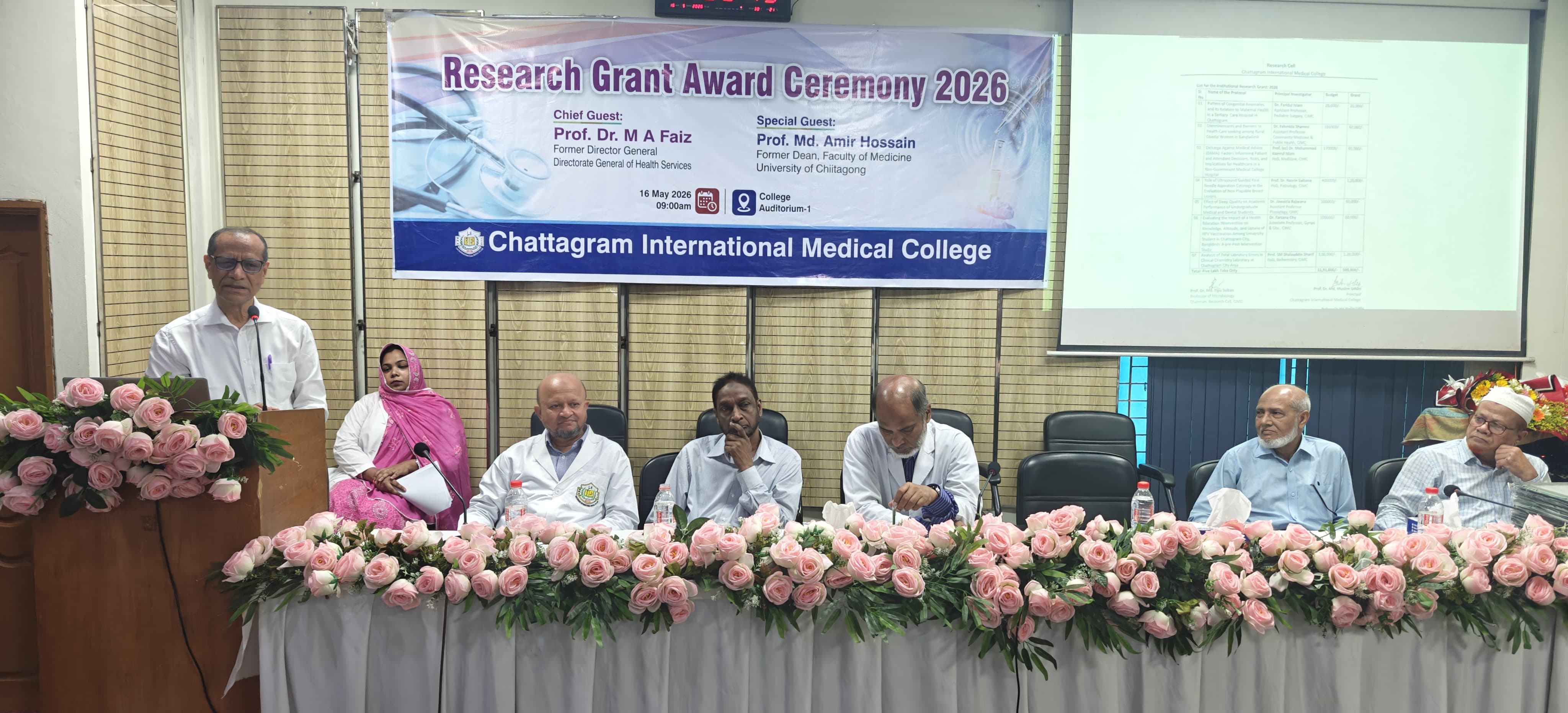 Research Grant Award Ceremony